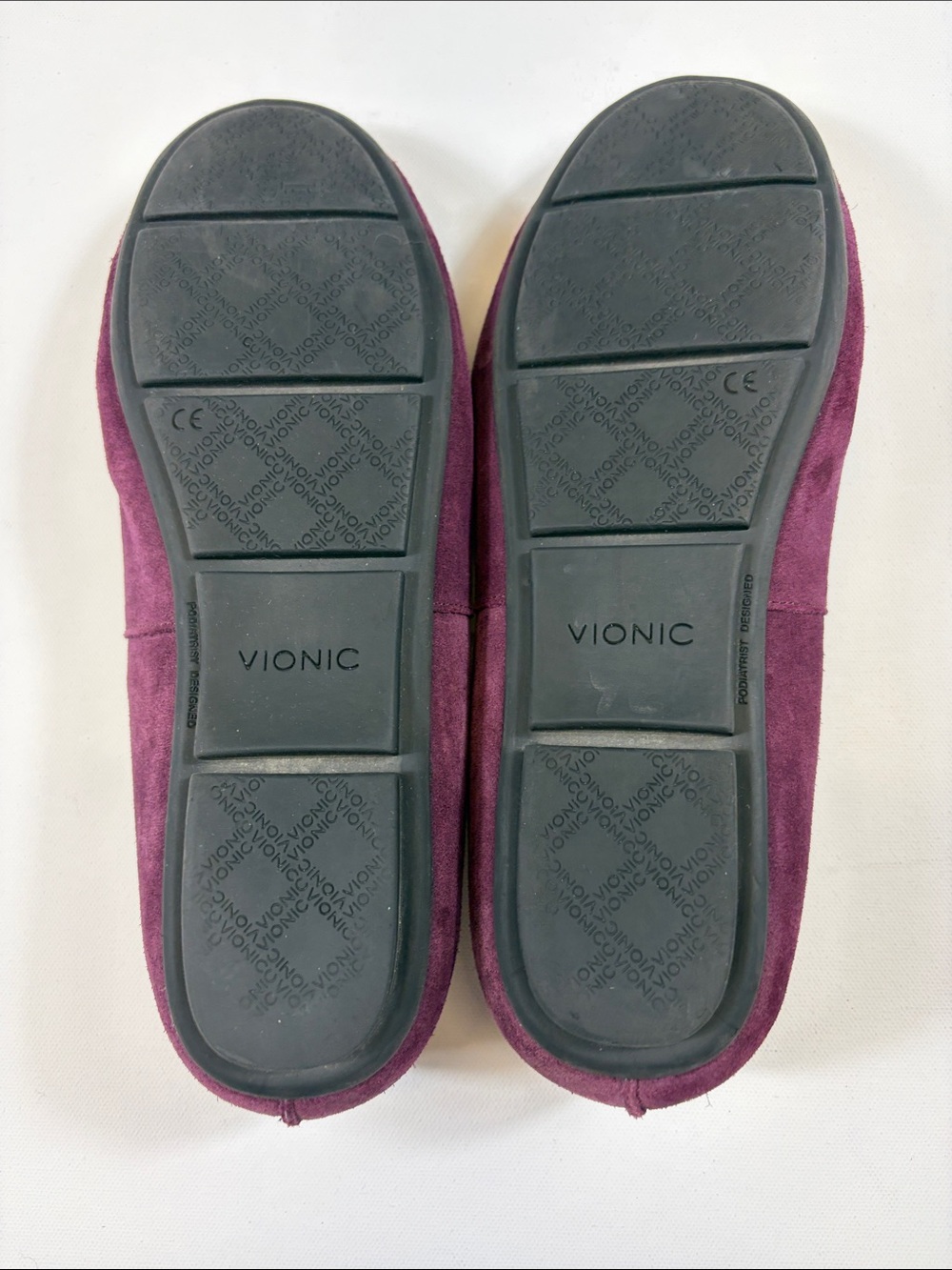 Vionic Purple Suede Knot Driving Loafers Moccasins Women Size 10 - Picture 6 of 7